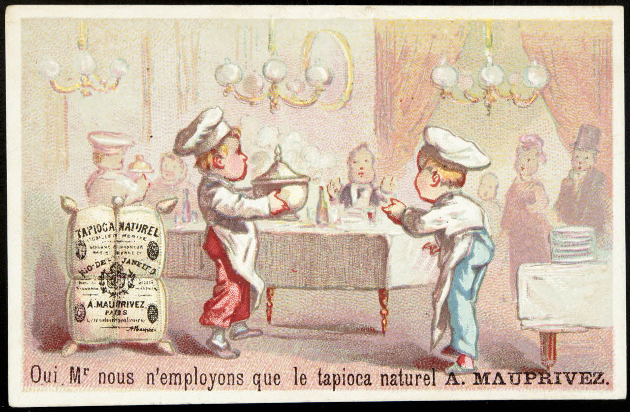 Mertens Léon ; Bonjour G. carte réclame chromo Bruxelles 1920 1995.1.1773.5 Photo