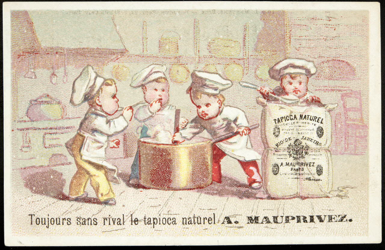 Mertens Léon ; Bonjour G. carte réclame chromo Bruxelles 1920 1995.1.1773.6 Photo