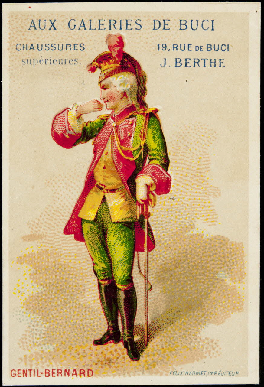Hermet Félix carte réclame chromo Paris 1875-1876 1995.1.1779.1 Photo