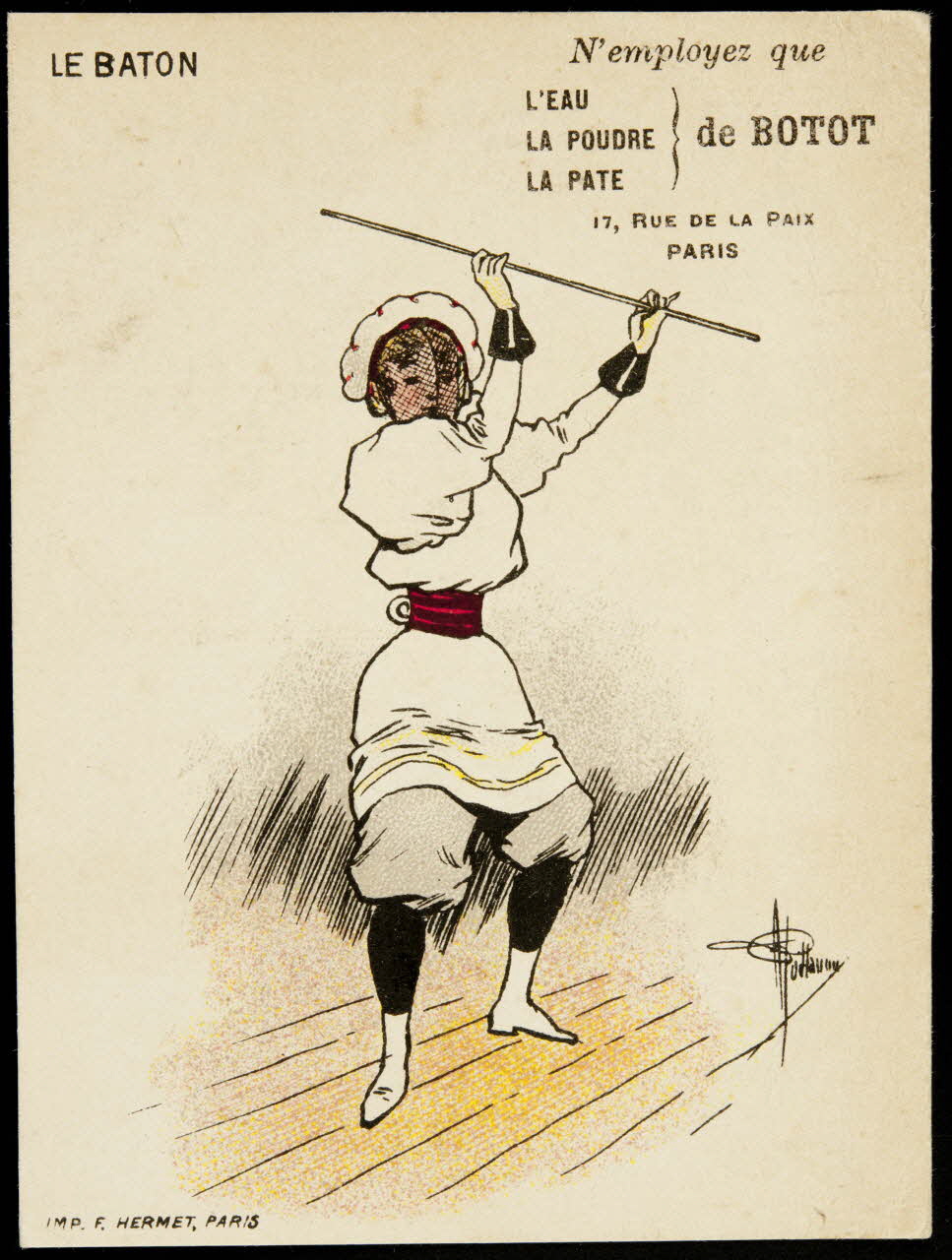 Guillaume ; Hermet Félix carte réclame chromo Paris 1875-1876 1995.1.1781.1 Photo