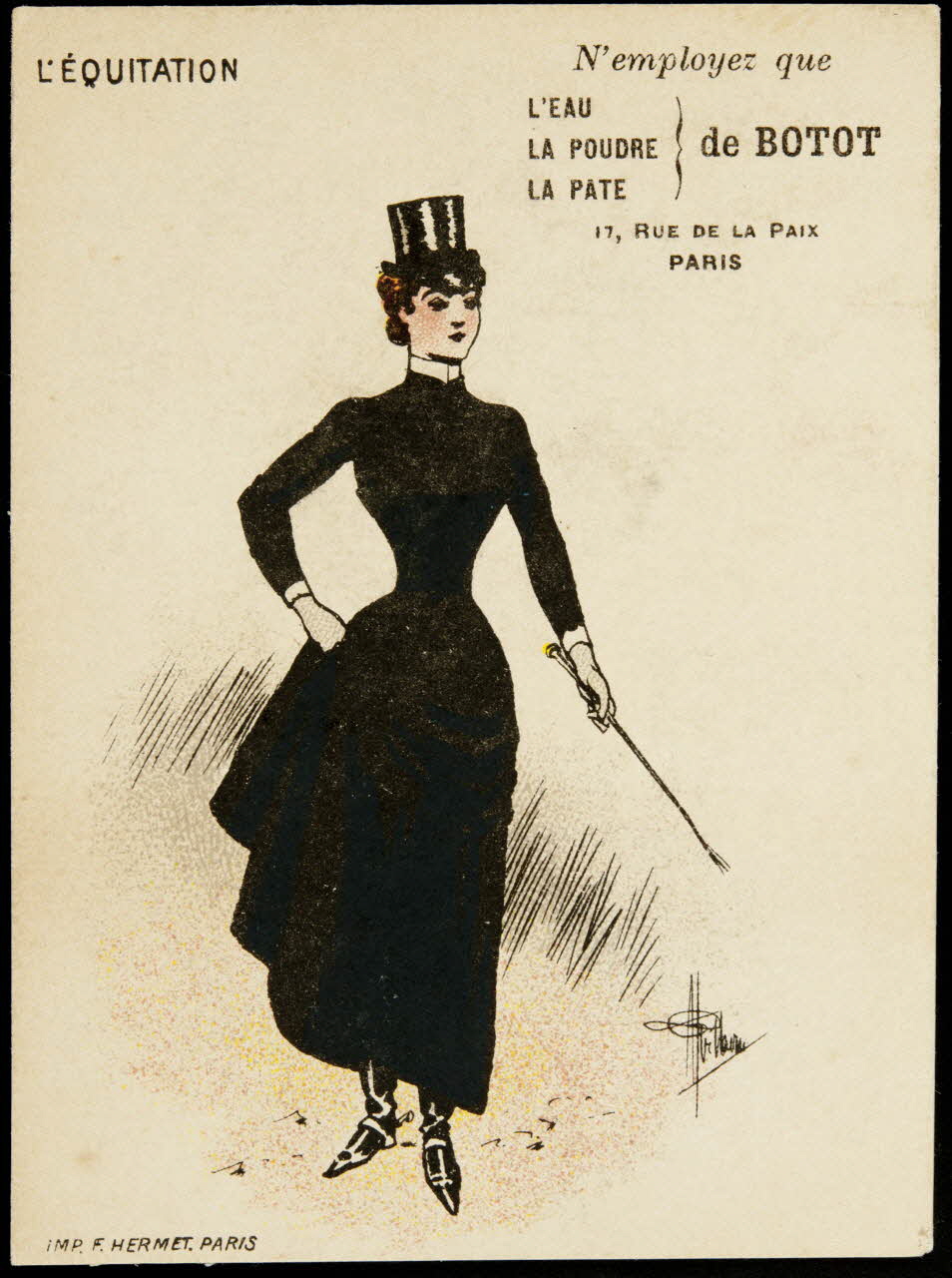 Guillaume ; Hermet Félix carte réclame chromo Paris 1875-1876 1995.1.1781.4 Photo