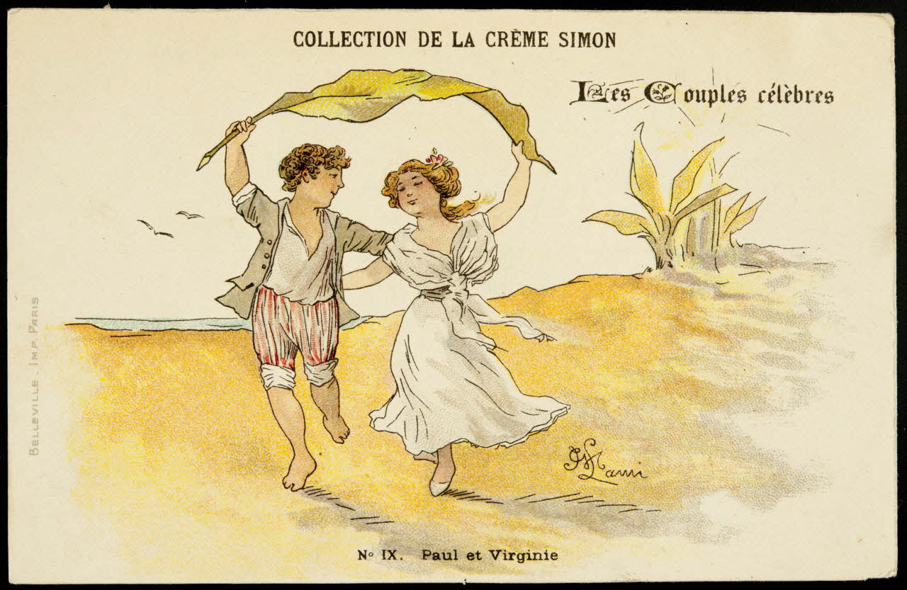 Lami ; Hermet Félix ; Belleville carte réclame chromo Paris 1875-1876 1995.1.1783.3 Photo