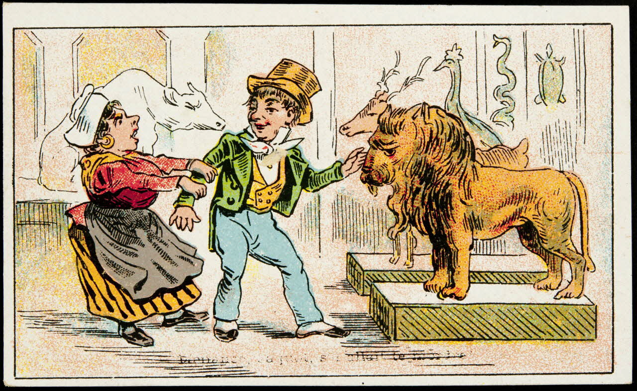 Hermet Félix ; Belleville carte réclame chromo Paris 1875-1876 1995.1.1784.3 Photo