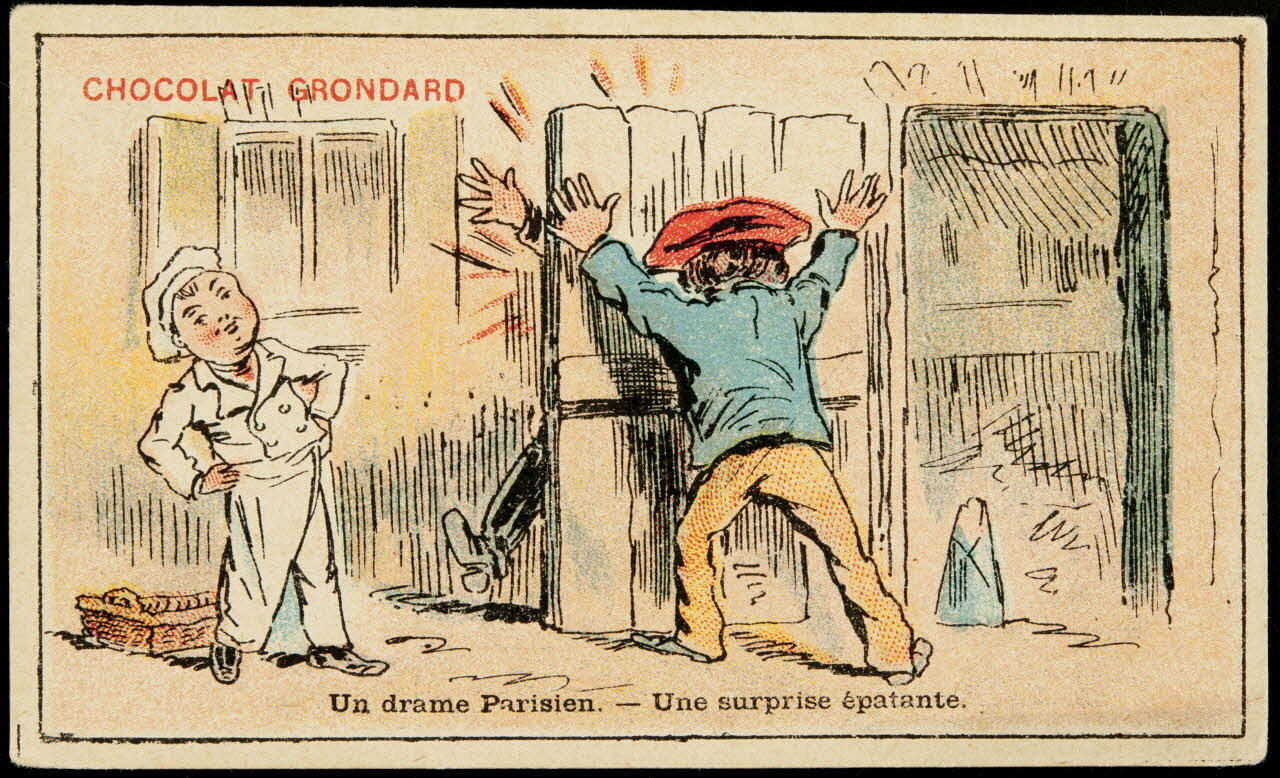 Hermet Félix ; Belleville carte réclame chromo Paris 1875-1876 1995.1.1784.4 Photo