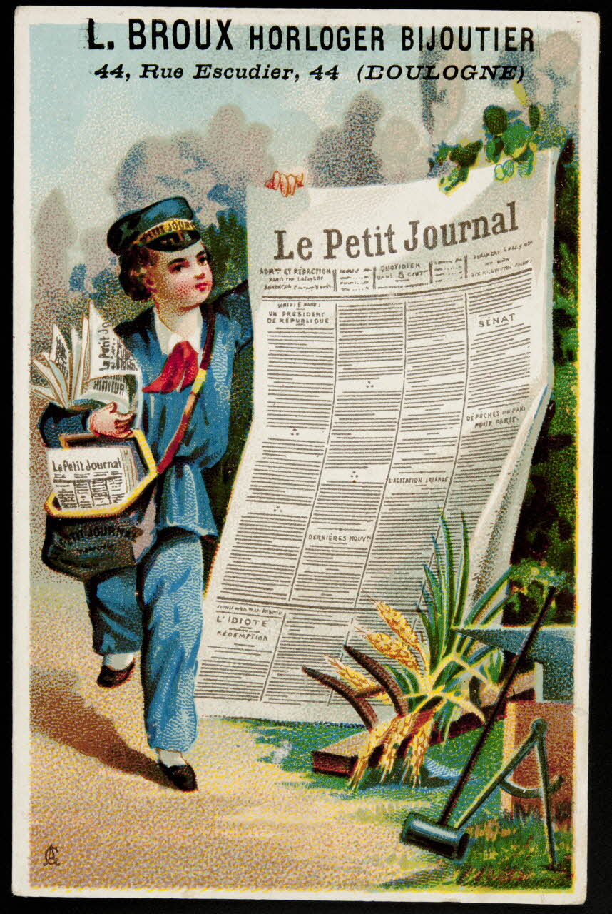 Alfred Clarey carte réclame chromo Paris 1878-1893 1995.1.179.17 Photo