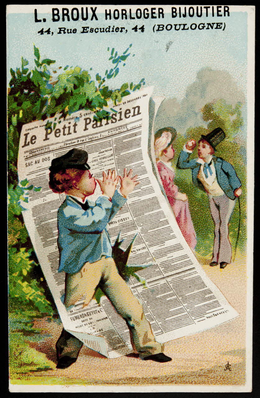 Alfred Clarey carte réclame chromo Paris 1878-1893 1995.1.179.18 Photo