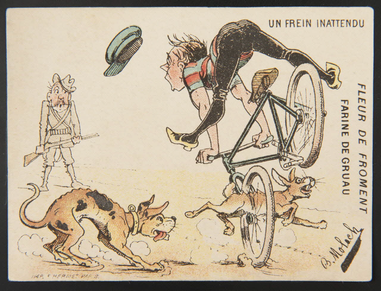 B. Moloch ; Hermet Félix carte réclame chromo Paris 1875-1876 1995.1.1790.10 Photo