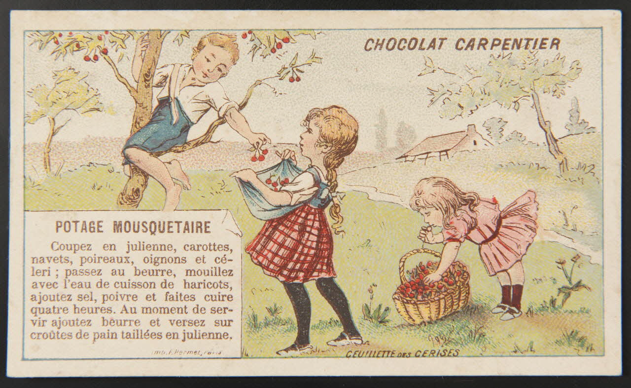 Hermet Félix carte réclame chromo Paris 1875-1876 1995.1.1791.1 Photo