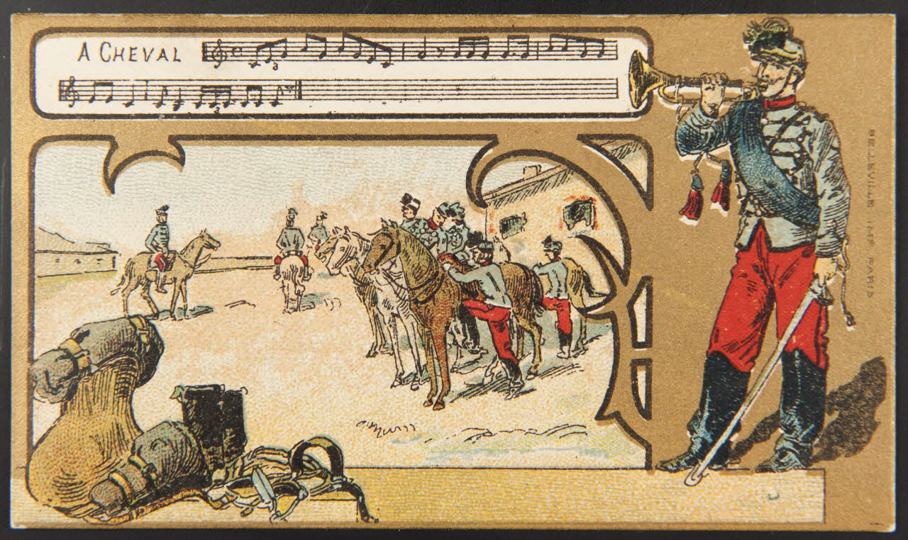 Hermet Félix ; Belleville carte réclame chromo Paris 1875-1876 1995.1.1794.1 Photo