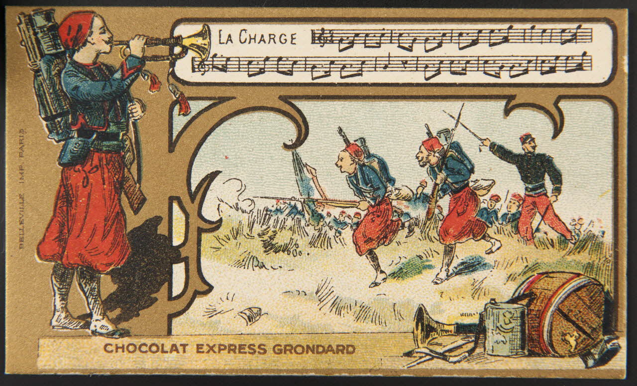 Hermet Félix ; Belleville carte réclame chromo Paris 1875-1876 1995.1.1794.10 Photo