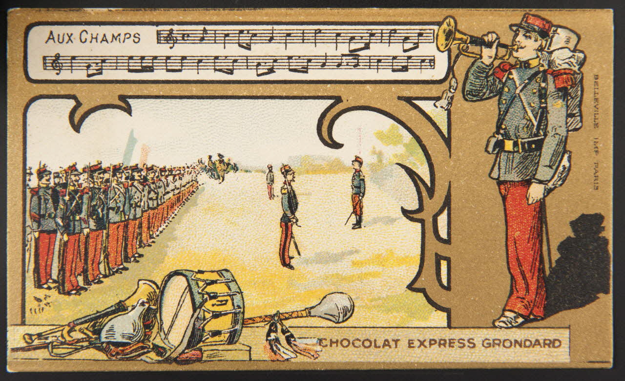 Hermet Félix ; Belleville carte réclame chromo Paris 1875-1876 1995.1.1794.3 Photo