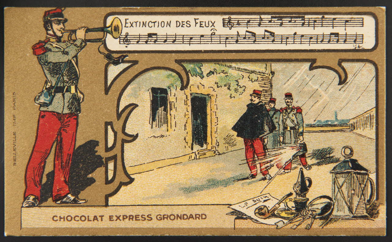 Hermet Félix ; Belleville carte réclame chromo Paris 1875-1876 1995.1.1794.9 Photo