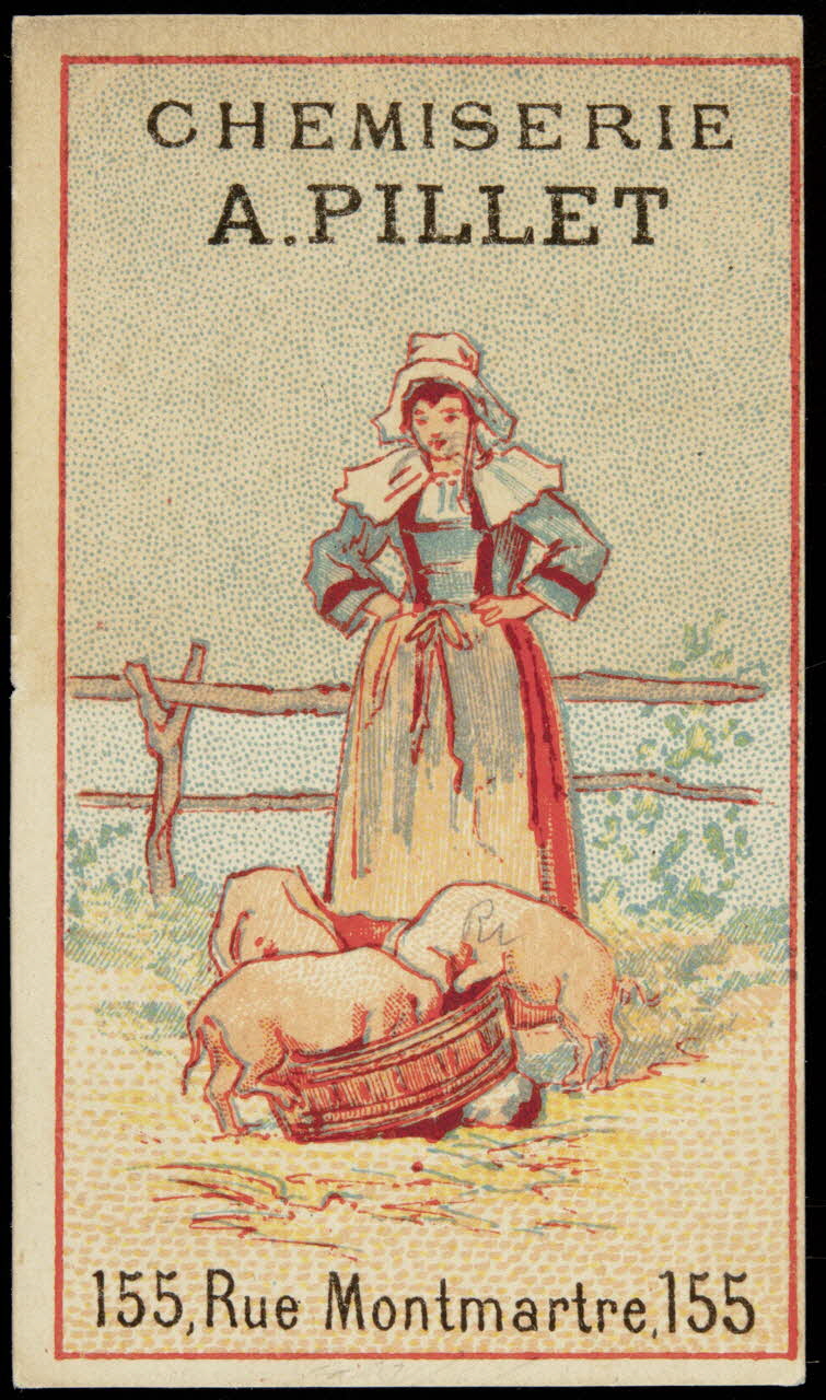 carte réclame chromo Paris 1880-1900 1995.1.1808.1 Photo