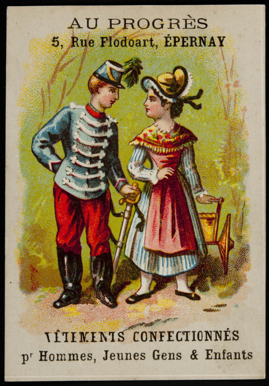 Dufour L. carte réclame chromo Dôle 1880-1900 1995.1.1823.5 Photo