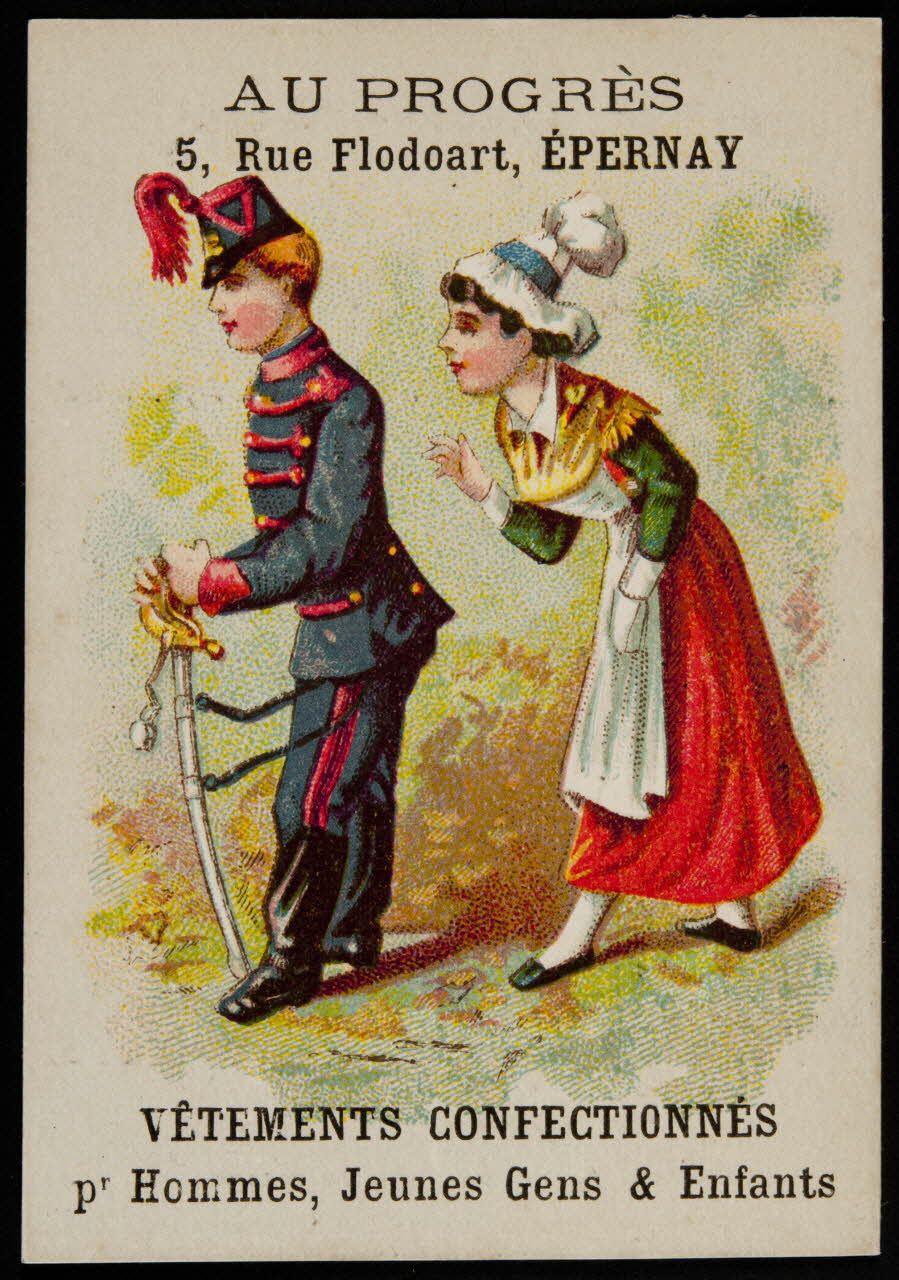 Dufour L. carte réclame chromo Dôle 1880-1900 1995.1.1823.6 Photo