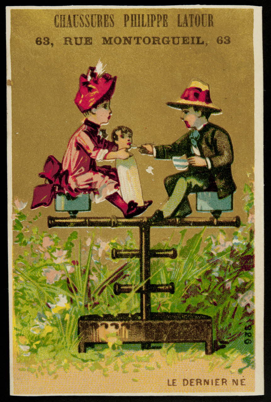 carte réclame chromo Paris 1880-1900 1995.1.1829.2 Photo