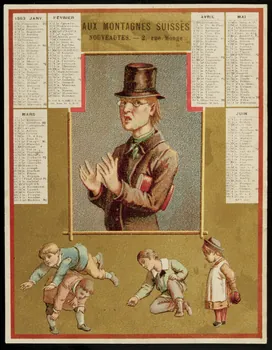 carte réclame chromo Paris 1883 1995.1.1830.2 Photo