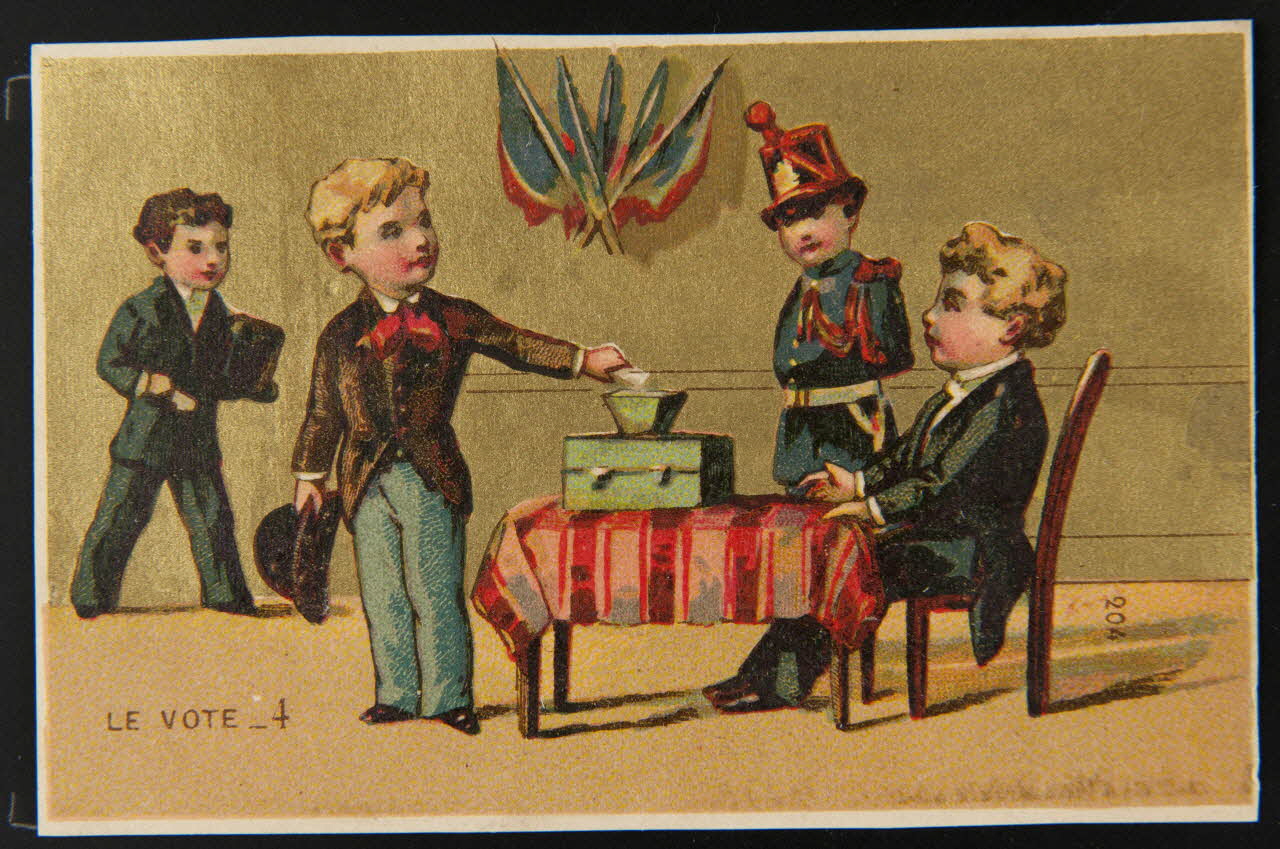 carte réclame chromo Paris 1880-1900 1995.1.1838.4 Photo