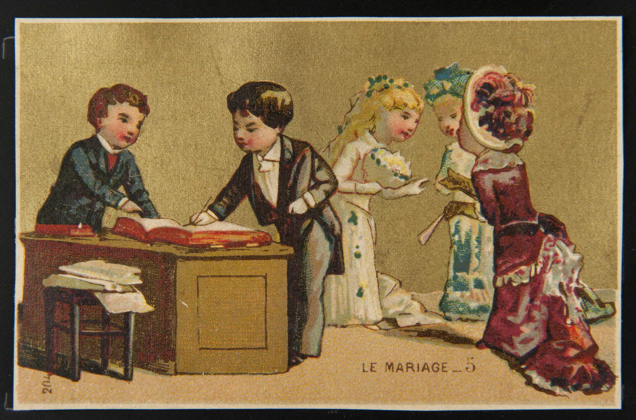 carte réclame chromo Paris 1880-1900 1995.1.1838.5 Photo