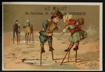 carte réclame chromo Paris 1880-1900 1995.1.1841.6 Photo