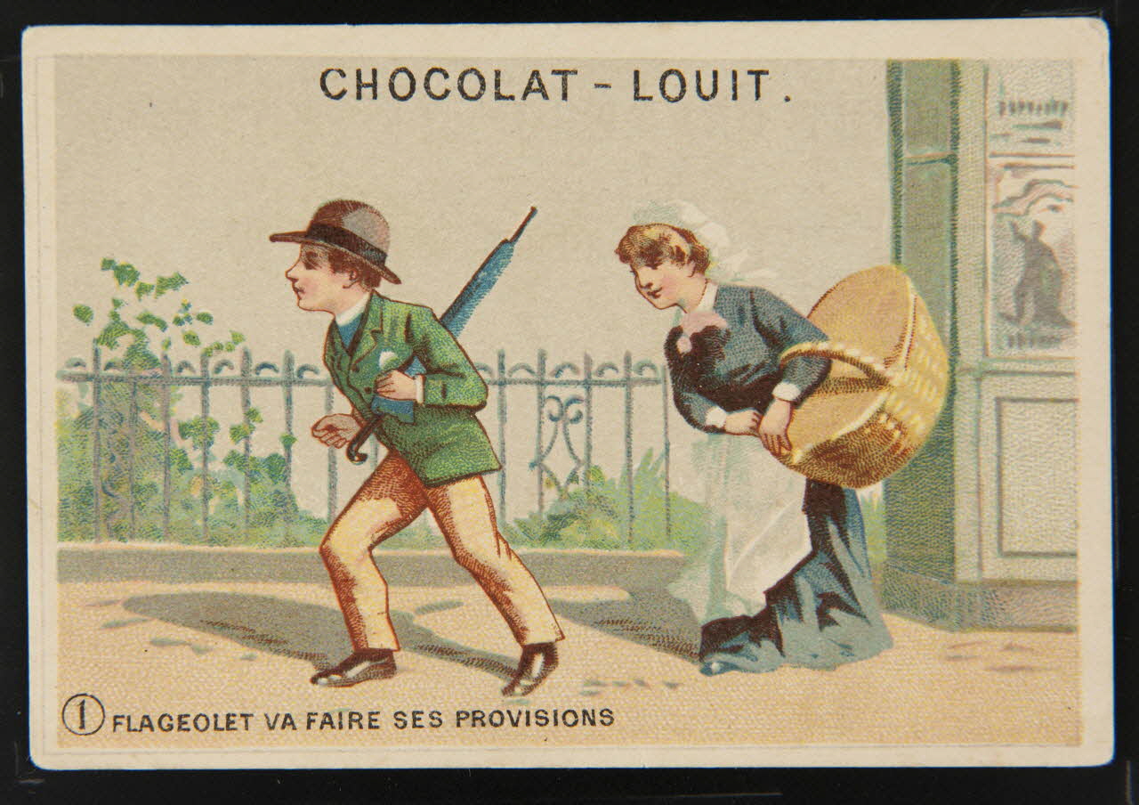 carte réclame chromo Paris 1880-1900 1995.1.1842.1 Photo