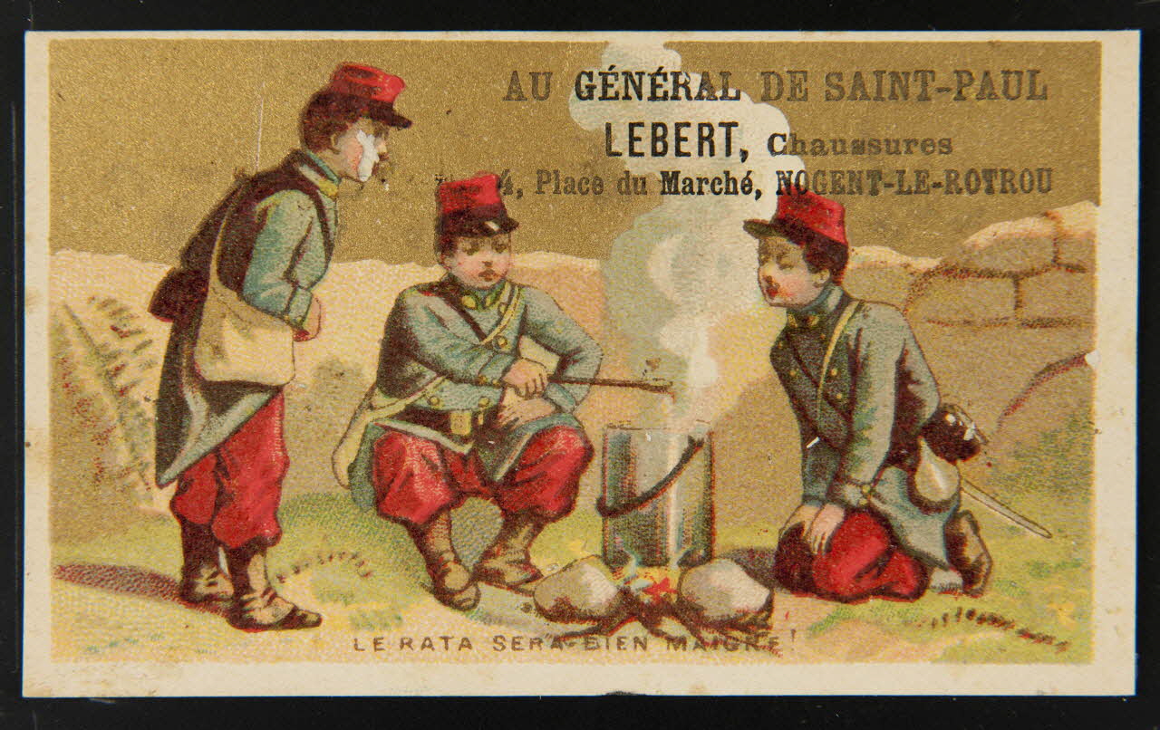 carte réclame chromo Paris 1880-1900 1995.1.1843.1 Photo