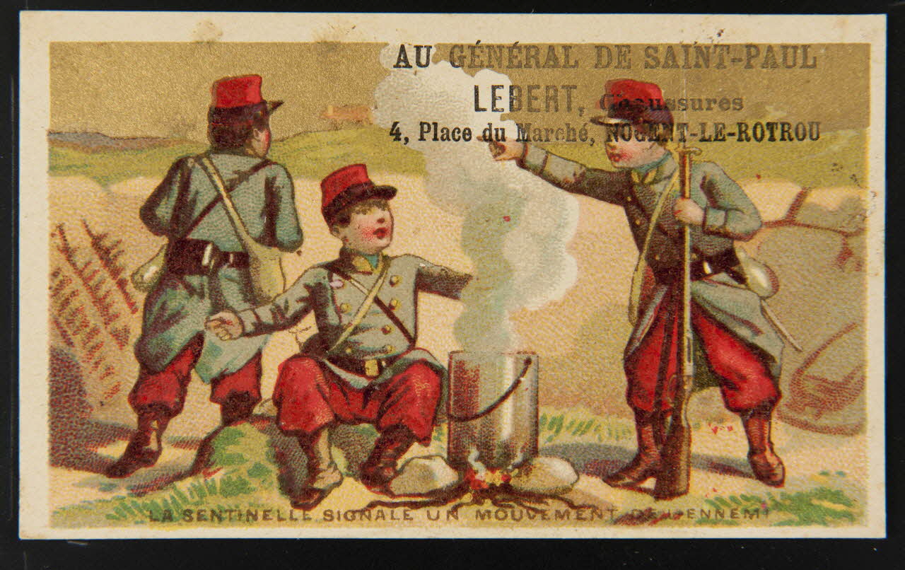 carte réclame chromo Paris 1880-1900 1995.1.1843.2 Photo