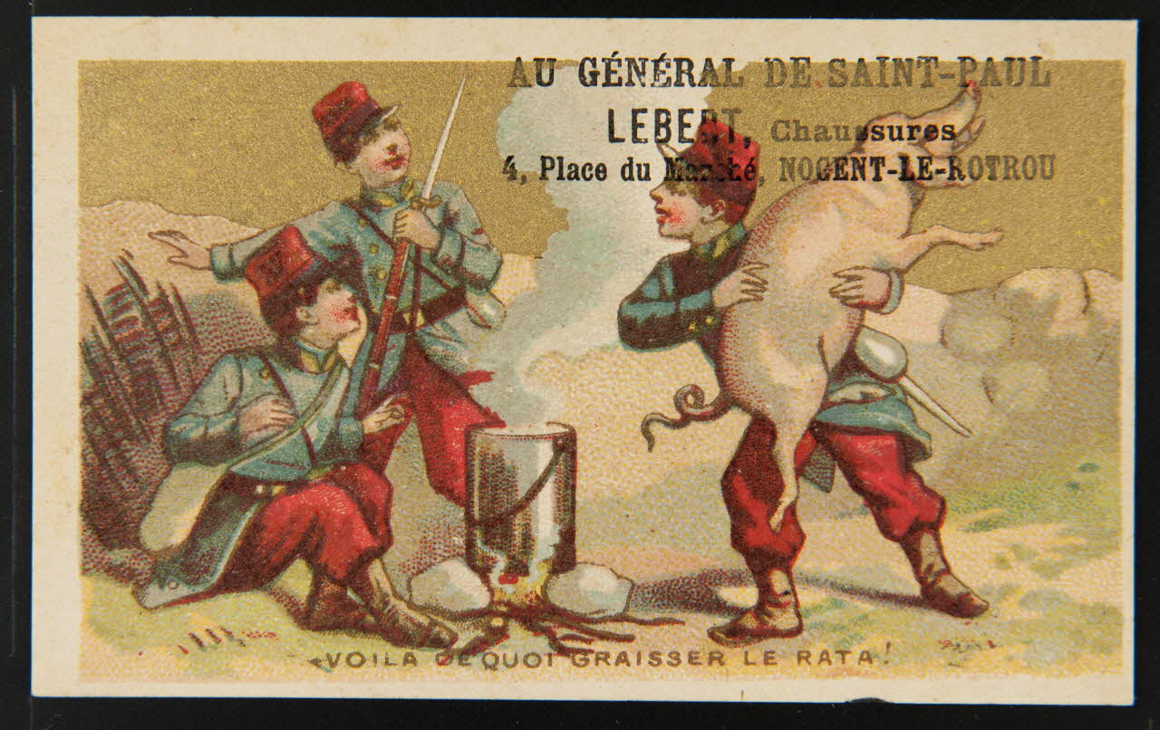 carte réclame chromo Paris 1880-1900 1995.1.1843.5 Photo