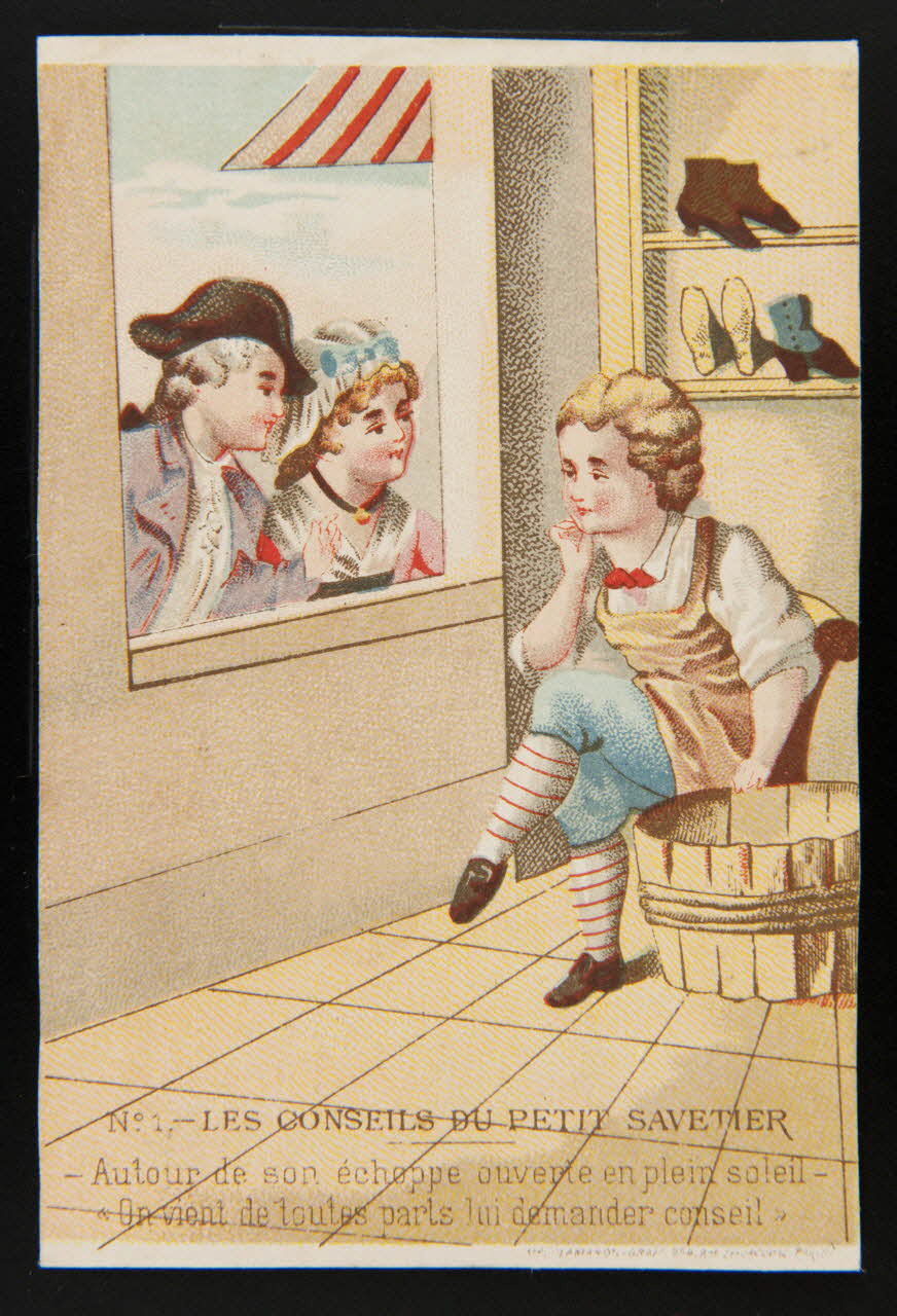 Clamaron carte réclame chromo France 1870-1880 1995.1.185.1 Photo