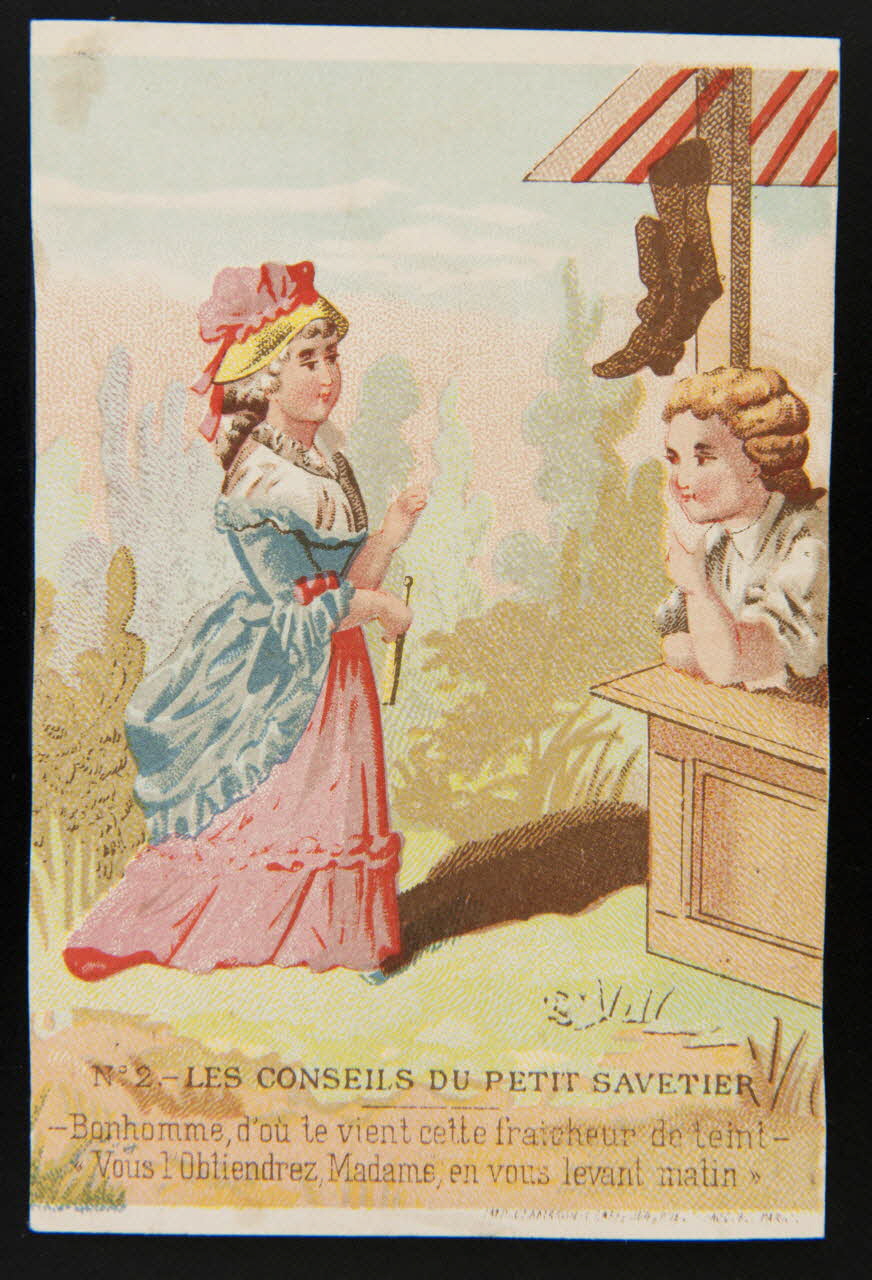 Clamaron carte réclame chromo France 1870-1880 1995.1.185.2 Photo