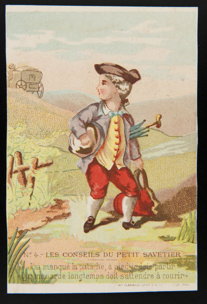 Clamaron carte réclame chromo France 1870-1880 1995.1.185.4 Photo