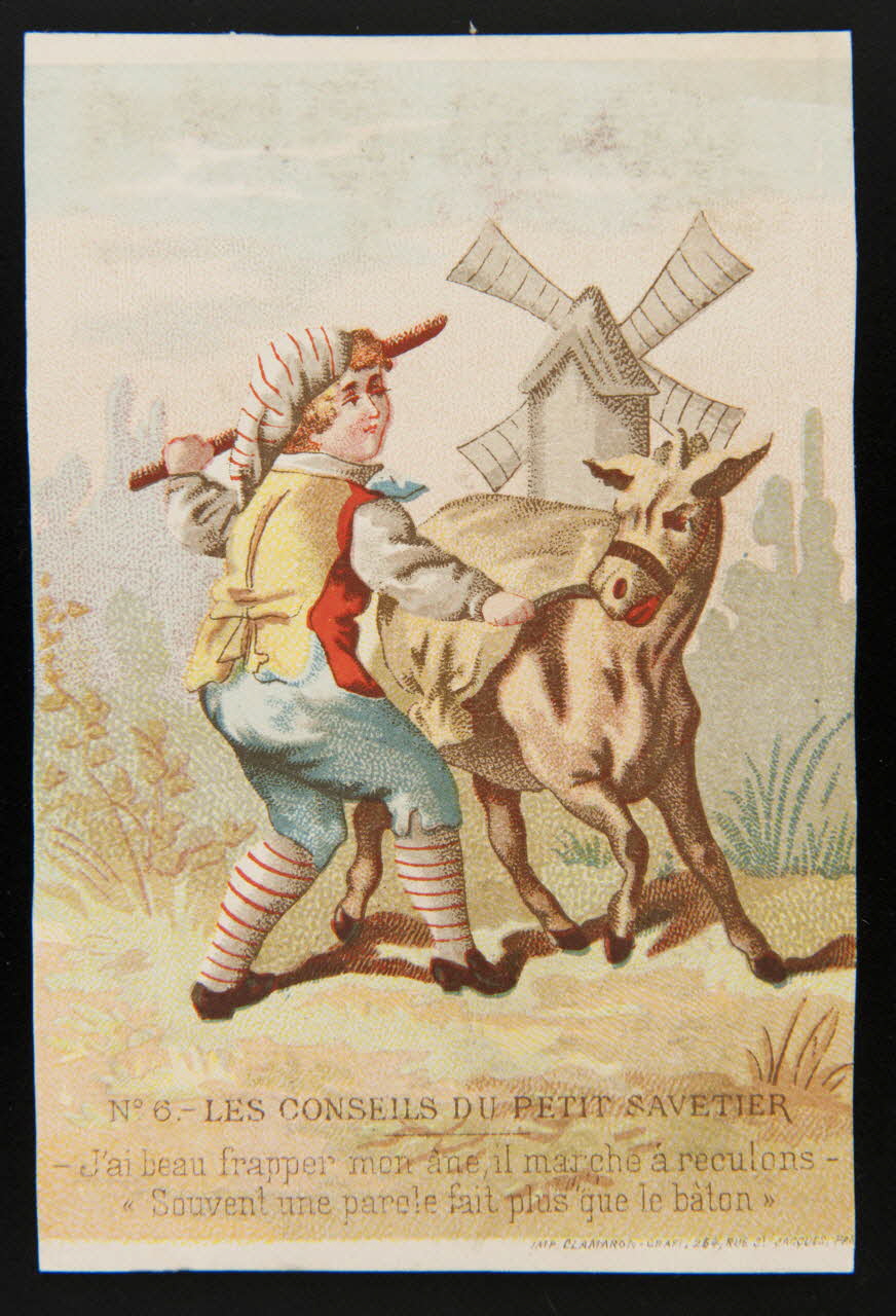 Clamaron carte réclame chromo Fance 1870-1880 1995.1.185.6 Photo
