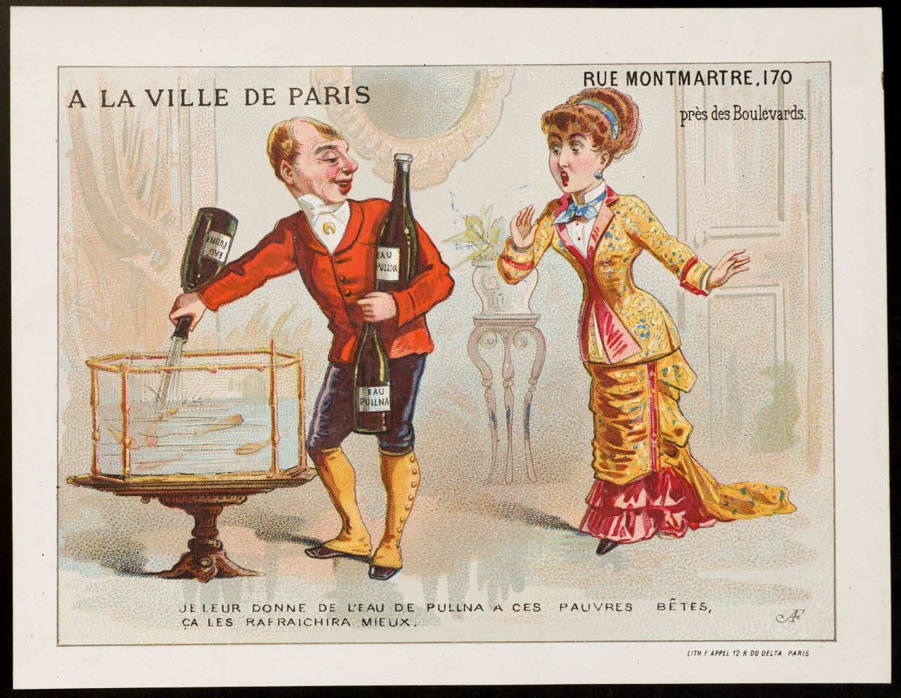 carte réclame chromo Paris 1875-1886 1995.1.1855.3 Photo