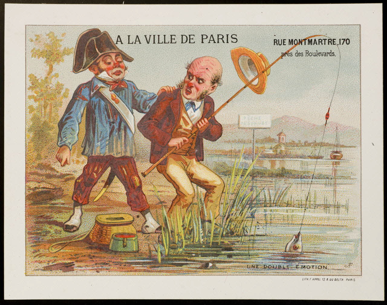 carte réclame chromo Paris 1875-1886 1995.1.1855.5 Photo