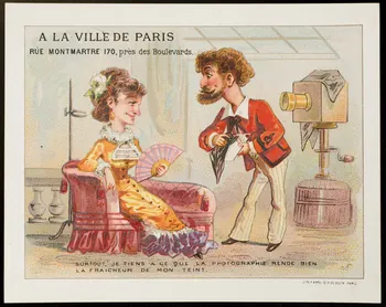 carte réclame chromo Paris 1875-1886 1995.1.1855.6 Photo