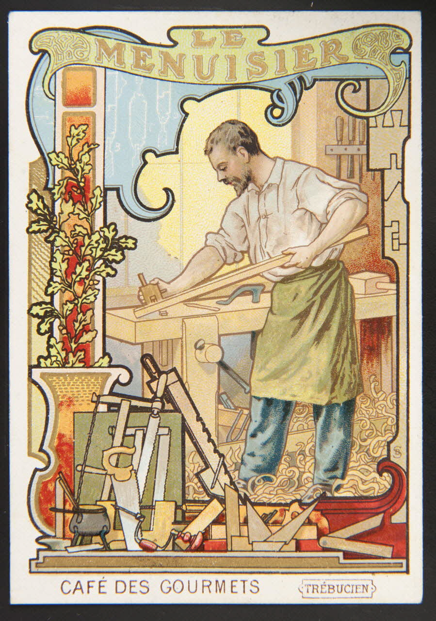 Jehenne carte réclame chromo Paris 1895-1920 1995.1.1892.12 Photo