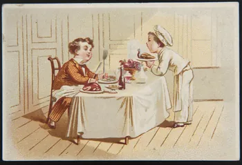 Baster & Vieillemard carte réclame chromo Paris 1878-1889 1995.1.1942.2  Photo