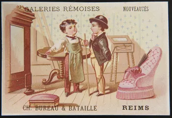 Hamelin carte réclame chromo Paris 1877 1995.1.1942.8  Photo