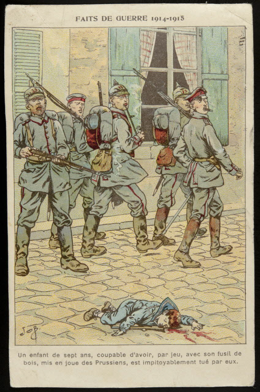 Job ; Hachette carte réclame chromo Paris 1915 1995.1.1958.3 Photo