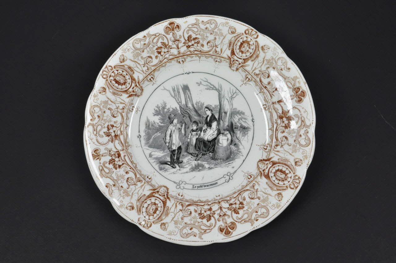 assiette plate Lorraine, France 1966 1966.39.8 Photo Mucem