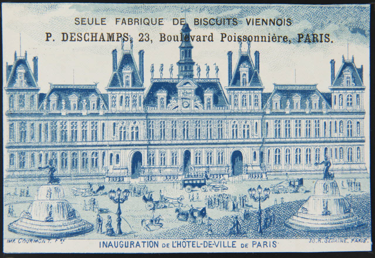 Courmont Frères carte réclame chromo Paris 1889-1899 1995.1.1992.1 Photo