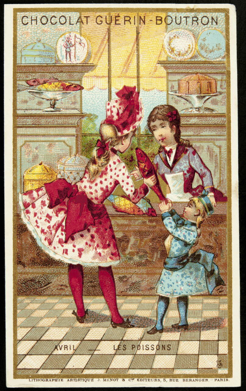 Vallet-Minot et Cie carte réclame chromo Paris 1889-1901 1995.1.2013.1 Photo