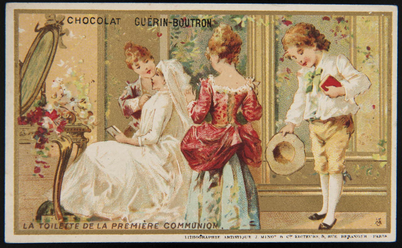 Vallet-Minot et Cie carte réclame chromo Paris 1889 1995.1.2029.3 Photo