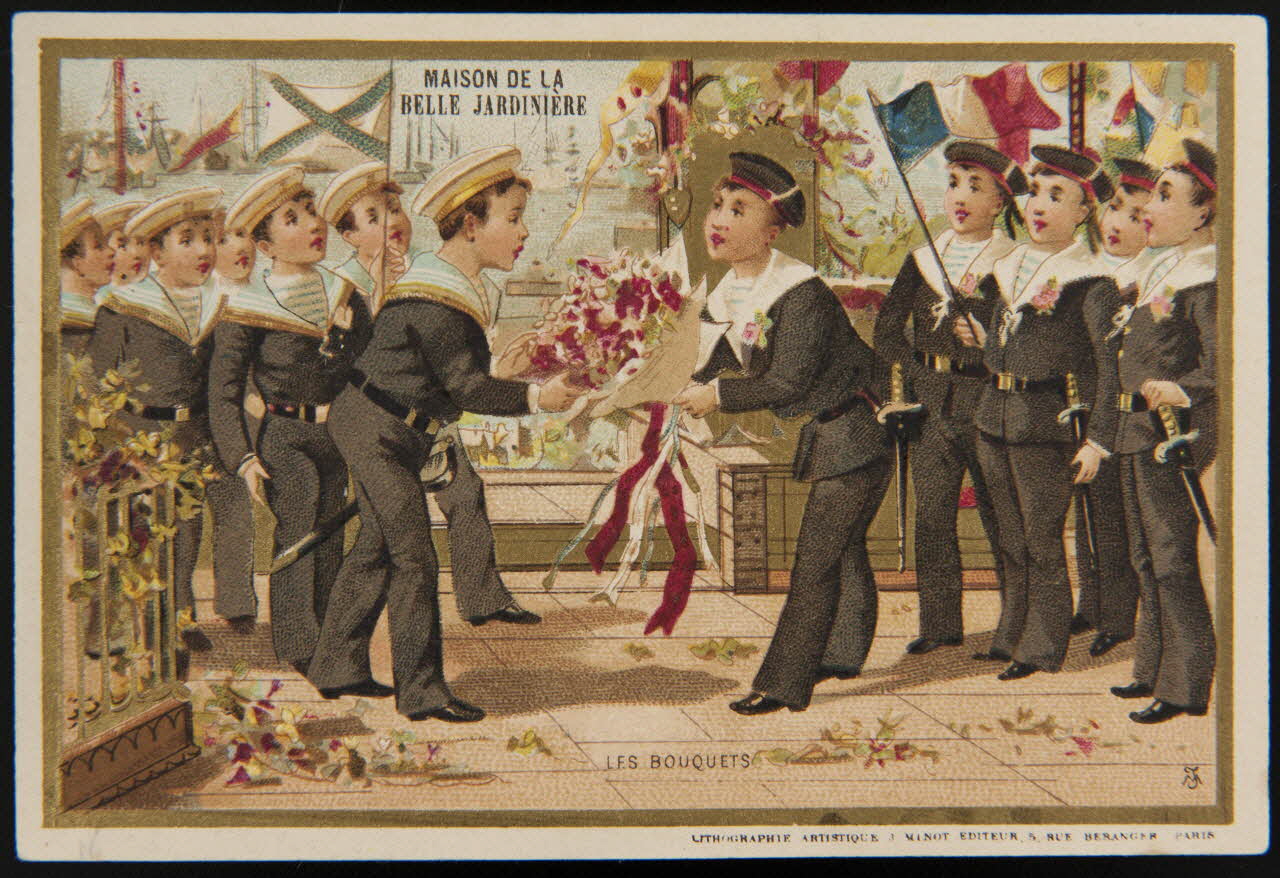 Vallet-Minot et Cie carte réclame chromo Paris 1889 1995.1.2034.2 Photo