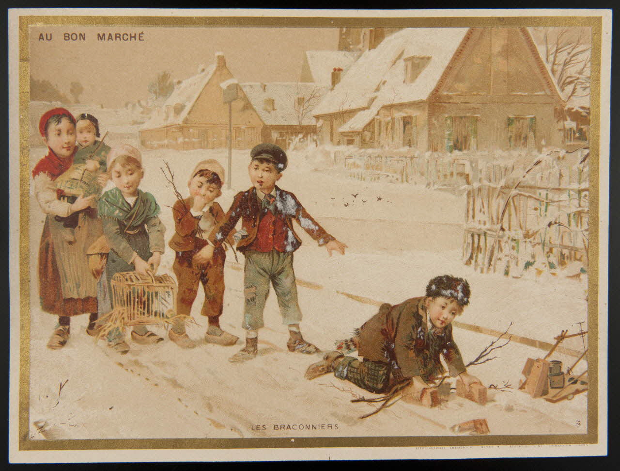Vallet-Minot et Cie carte réclame chromo Paris 1889 1995.1.2042.3 Photo