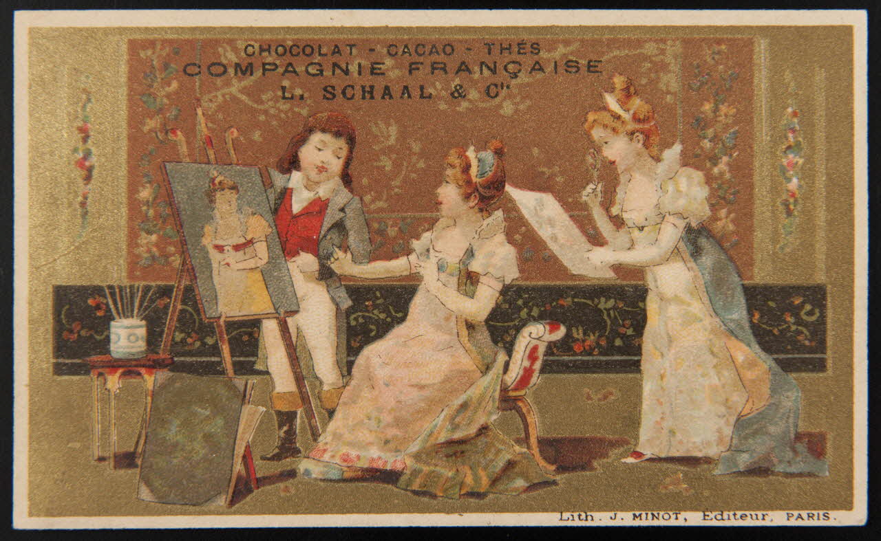 Vallet-Minot et Cie carte réclame chromo Paris 1889-1901 1995.1.2058.1 Photo
