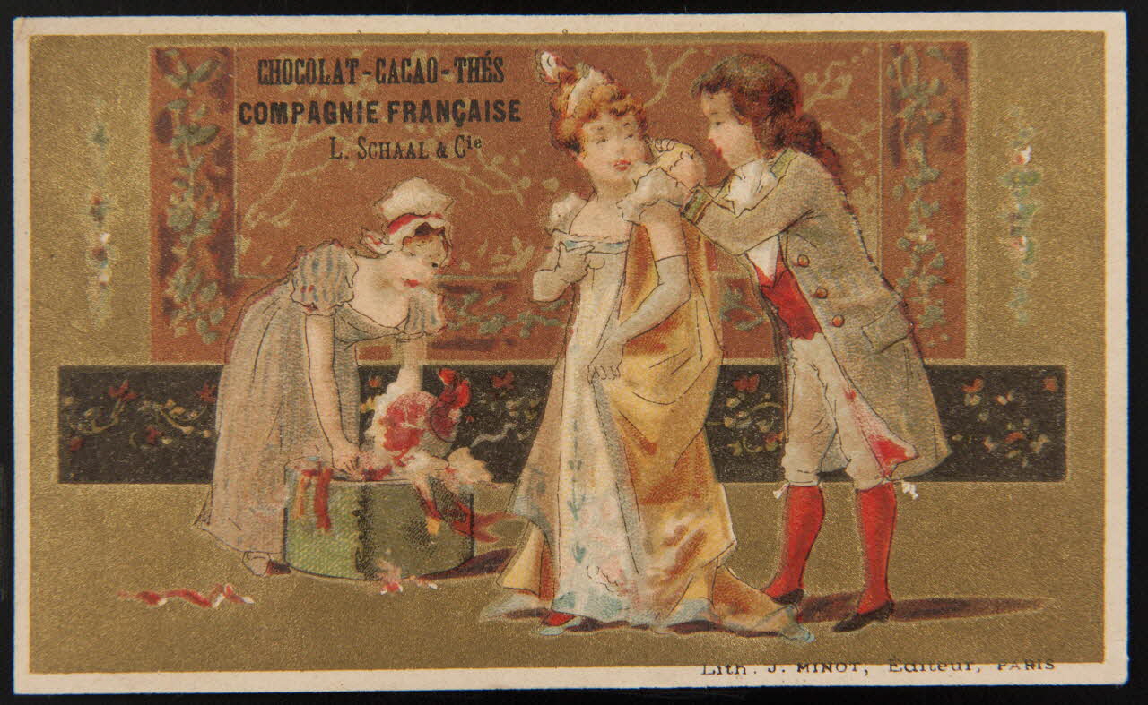 Vallet-Minot et Cie carte réclame chromo Paris 1889-1901 1995.1.2058.4 Photo
