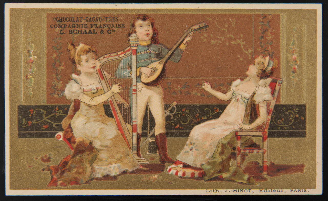 Vallet-Minot et Cie carte réclame chromo Paris 1889-1901 1995.1.2058.5 Photo