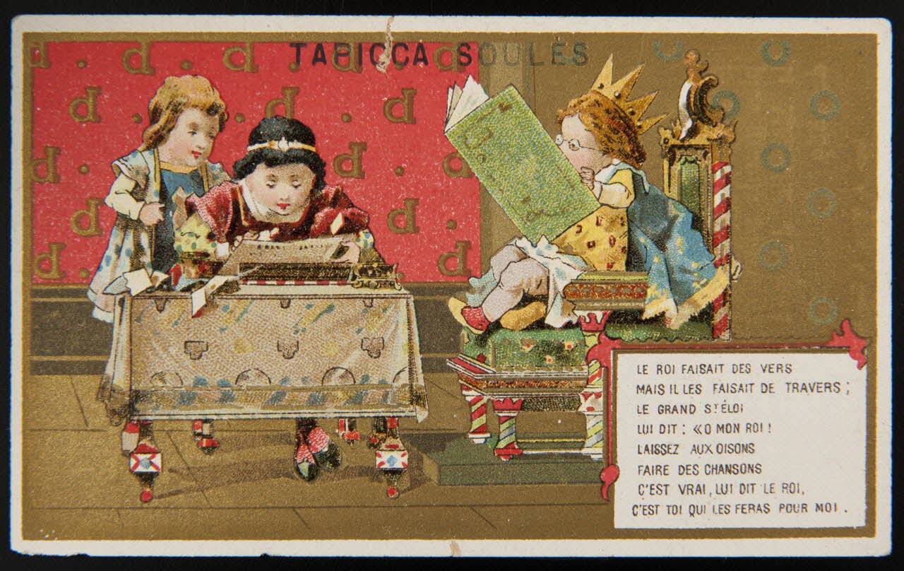 Vallet-Minot et Cie carte réclame chromo Paris 1889-1901 1995.1.2063.6 Photo