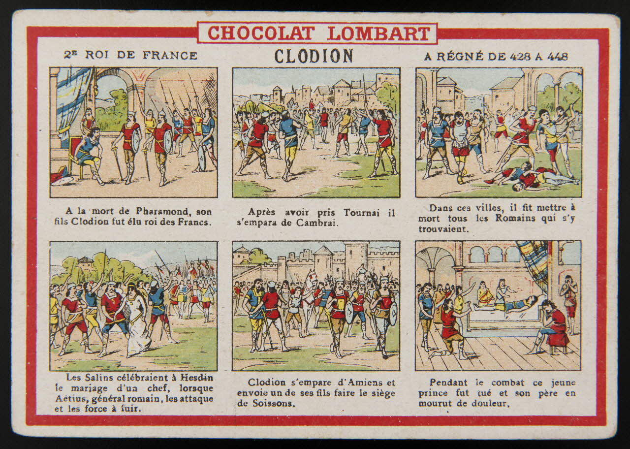 Vallet-Minot et Cie carte réclame chromo Paris 1889 1995.1.2067.1 Photo